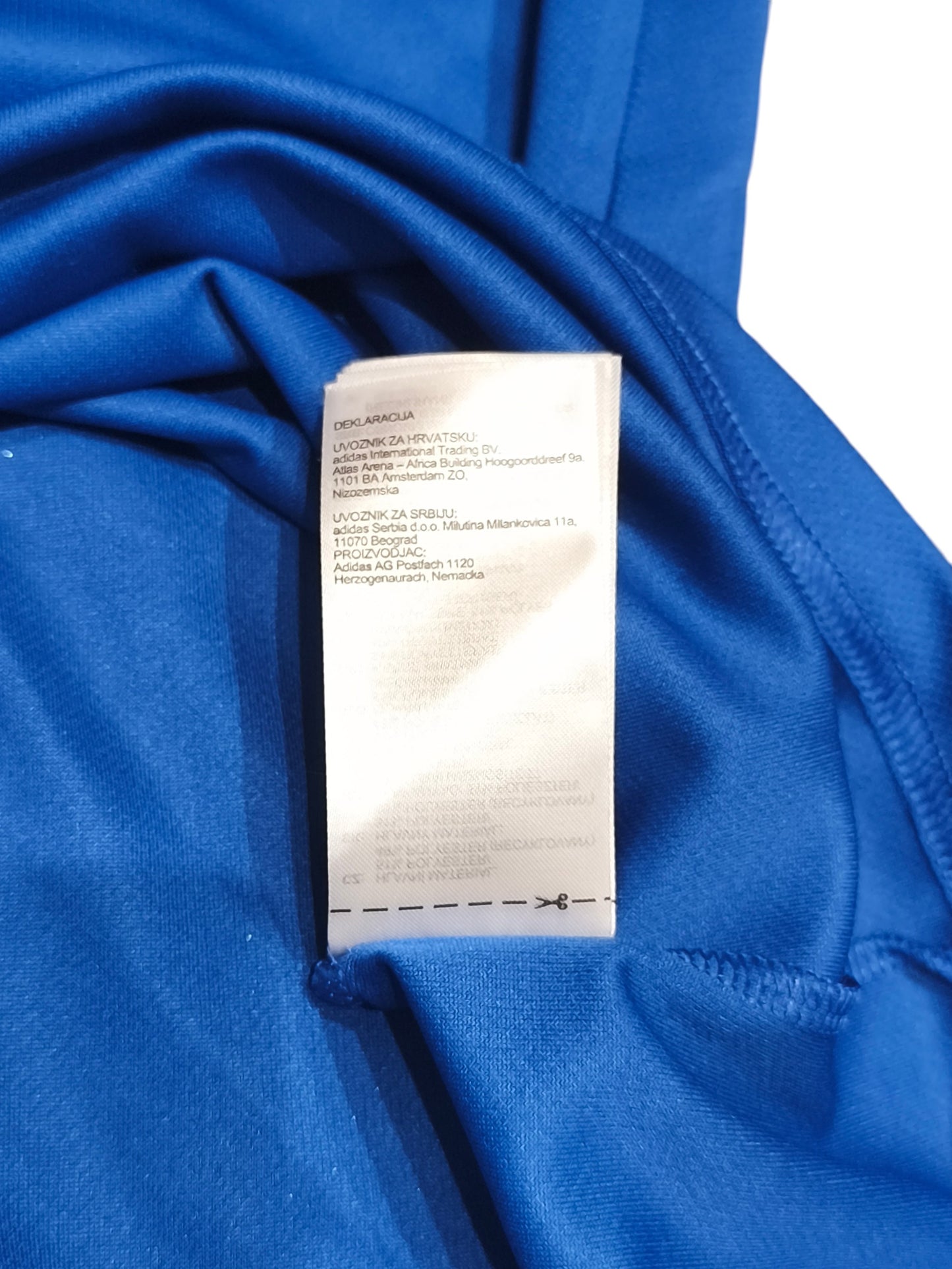 ADIDAS Climalite VfB Fallersleben Sports T-Shirt Men's Size S Blue White DP3231
