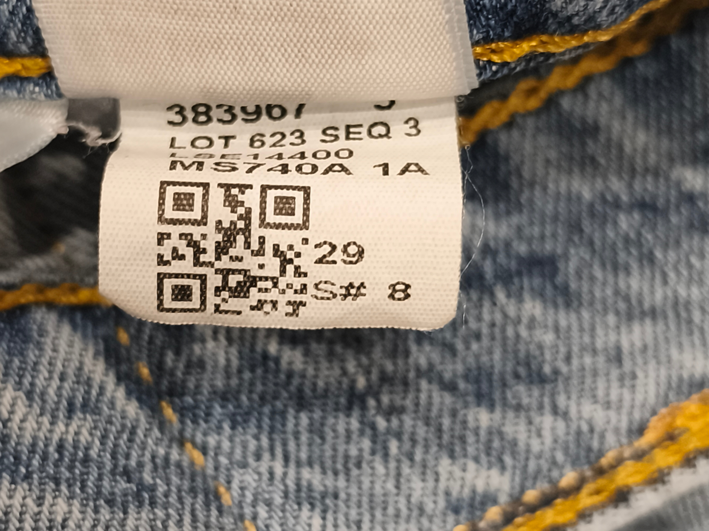 Levi’s 512 Lo-Ball Slim Taper Jeans Men’s 29 Light Wash Denim Stacked/Cropped