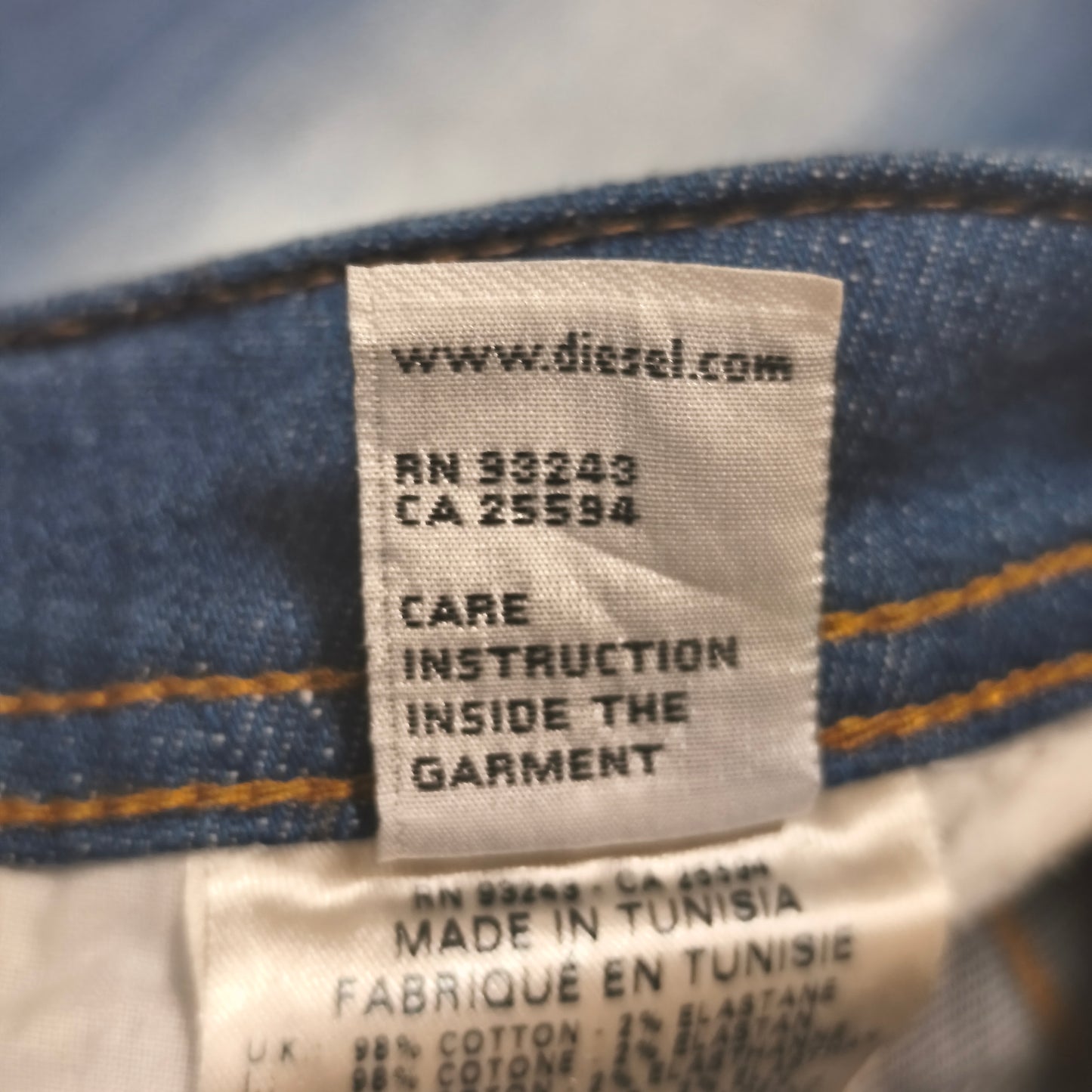 Diesel Kid Thanaz J-OT Slim Skinny Blue Jeans Size 12 Stretch Wash 00XE5 Denim