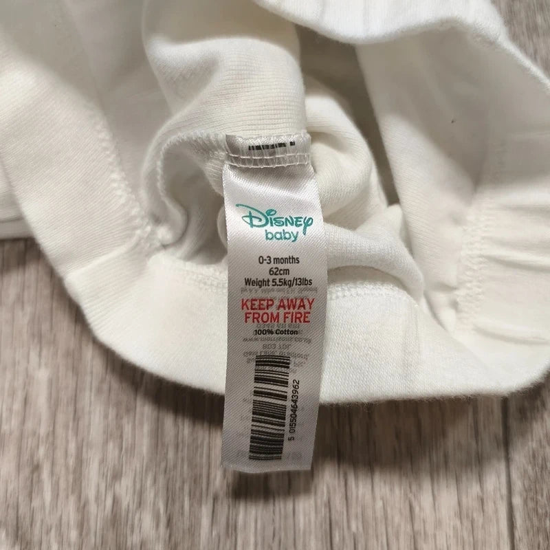Disney Baby Roo Winnie the Pooh White Leggings Pants 0-3 Months 62cm 100% Cotton