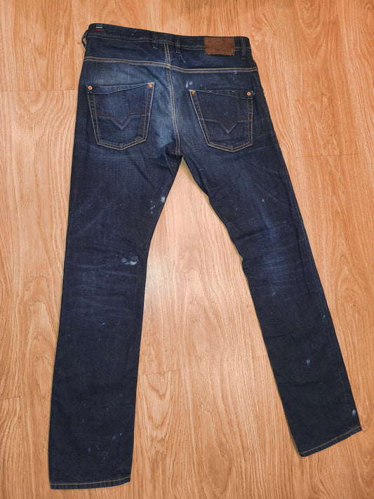 Vintage Diesel Krooley 1994 Men's Jeans W31 L32 Regular Slim Carrot Blue Denim