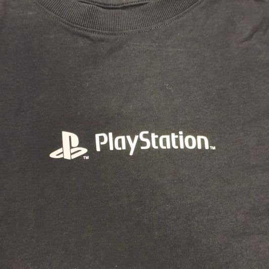 ZARA Boys PlayStation Long Sleeve T-Shirt Size 10 140 Black Double Layer Gaming
