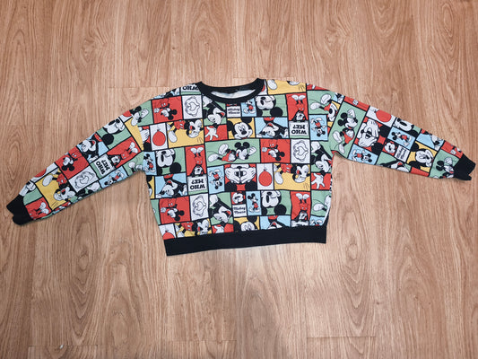 LC Waikiki x Disney Comic Strip Mickey Mouse Sweatshirt - Retro Colorful (Size S)