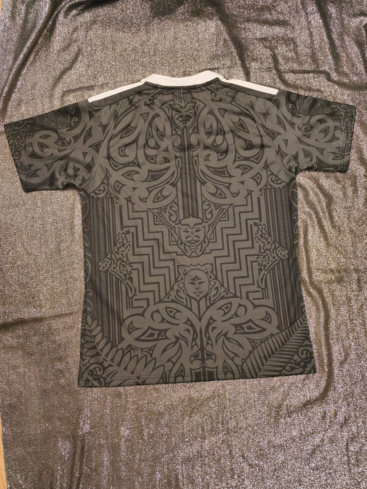 Adidas New Zealand Māori All Blacks "Rau Tau" 100 Years Rugby Jersey