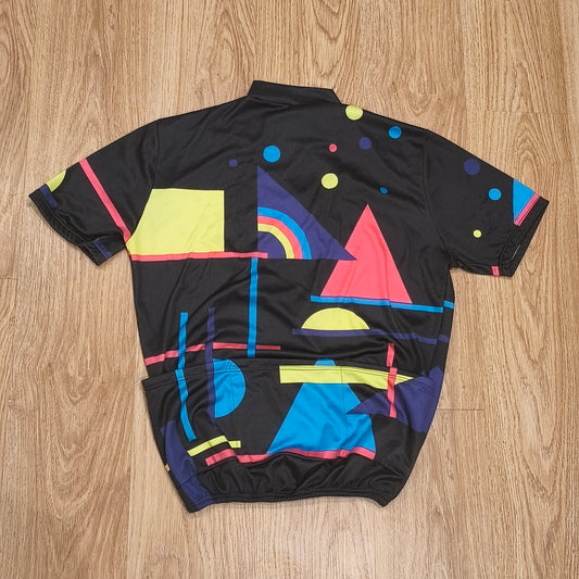 Vintage Campagnola Cycling Jersey Short Sleeve Geometric Made in Italy Size 8