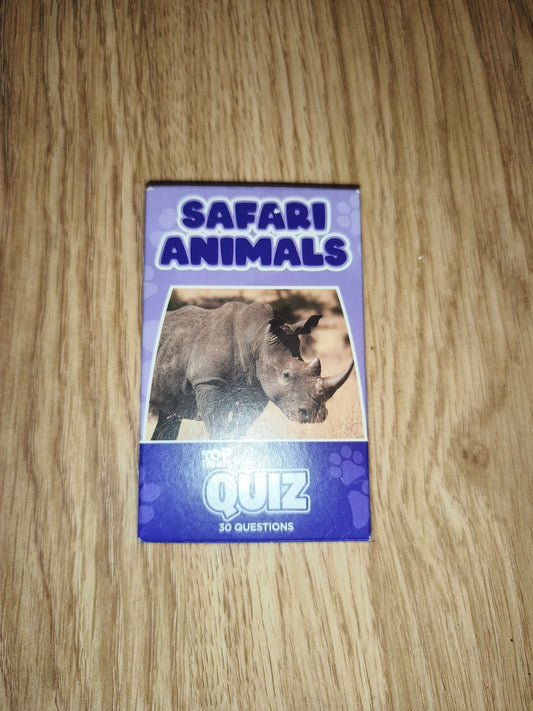 McDonald's Top Trumps Safari Animals Quiz Card Game – Educational Kids Trivia