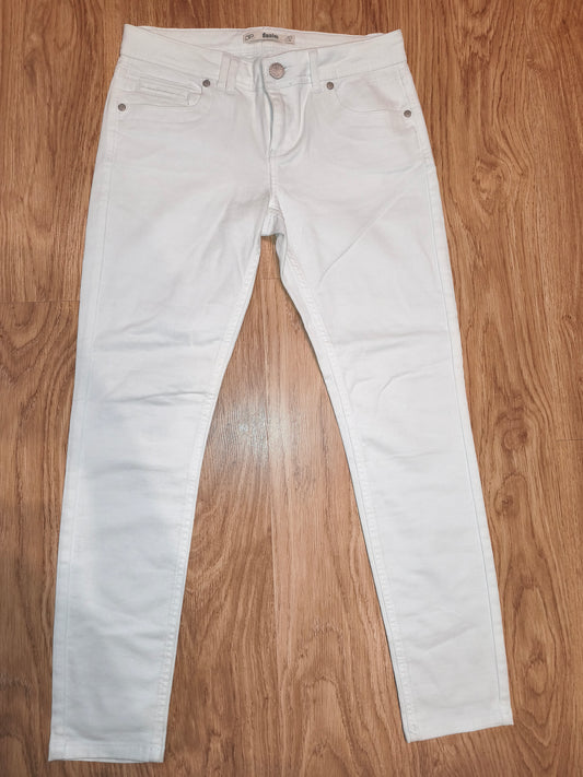 Dorothy Perkins Women’s White Slim-Fit Denim Jeans – Size 38 (EU/10 UK)