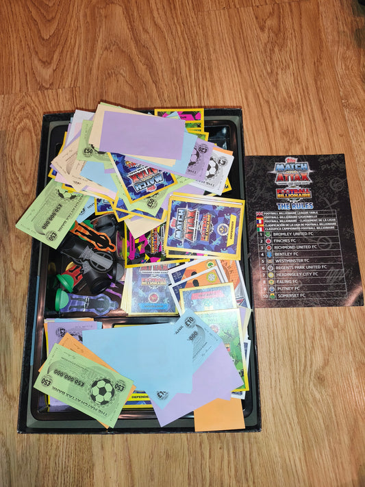 Topps Match Attax "Football Billionaire" Trading Card Board Game – Collector's Edition