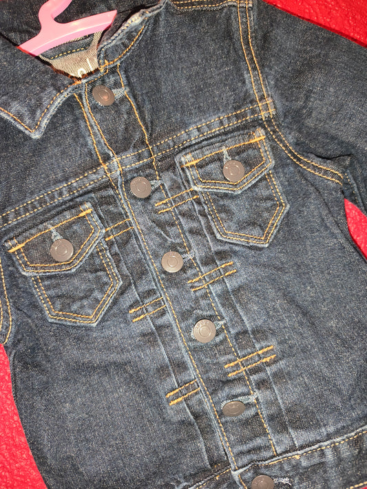 BabyGAP 1969 Toddler Classic Dark Wash Denim Jacket – Size 12-18 Months