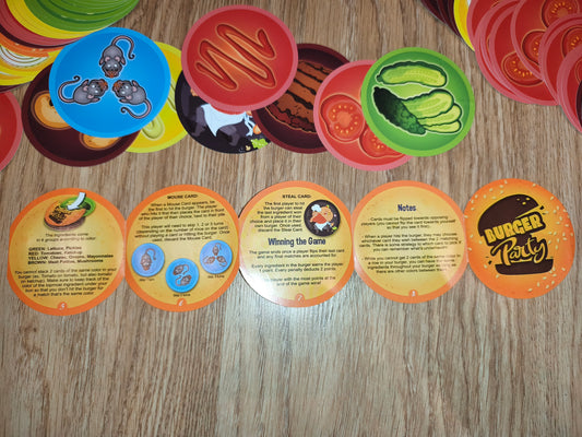 Goliath Burger Party Fast-Paced Family Card Game | Complete Card Deck & Rules