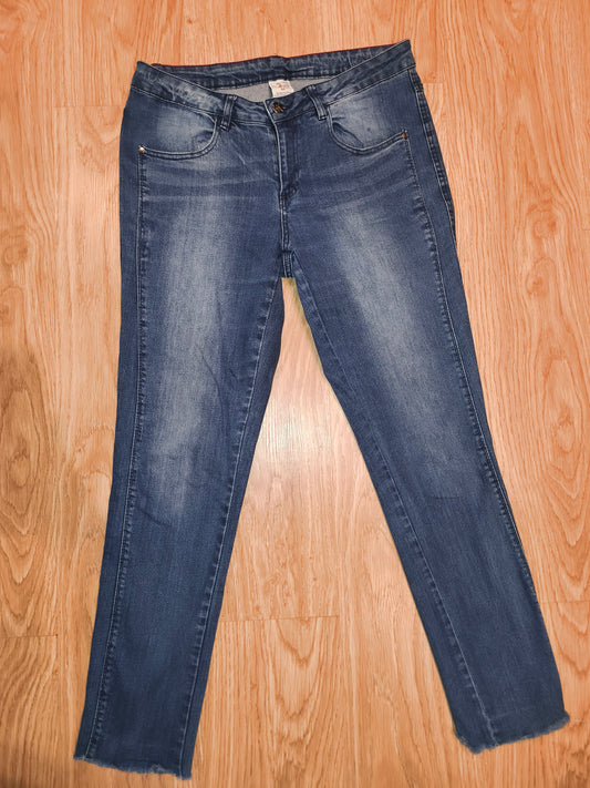 Up2Fashion Women's Stretch Denim Jeans in Mid Blue Wash | EU 44