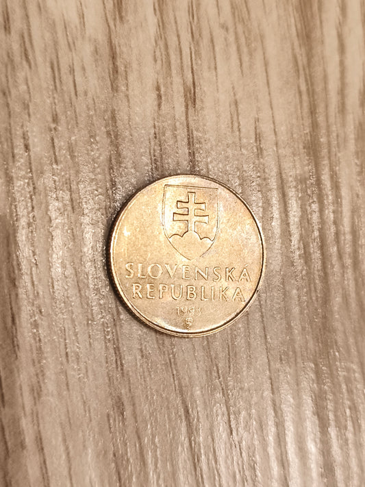 Slovakia 1 Koruna Coin – 1993 Vintage European Currency