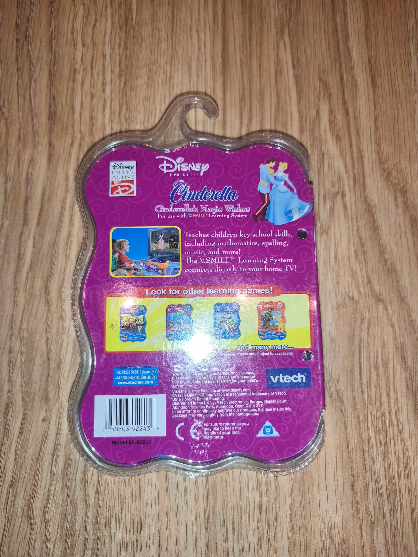 VTech V.Smile Smartridge Disney Princess Cinderella's Magic Wishes Game | CIB
