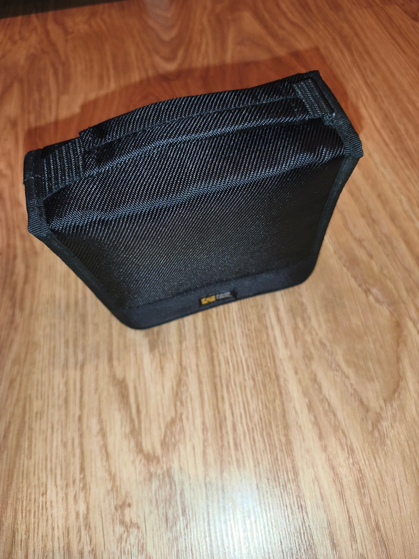 Vintage Case Logic CD/DVD Media Wallet | Black Nylon Zippered Storage Case (Holds 12 Discs)