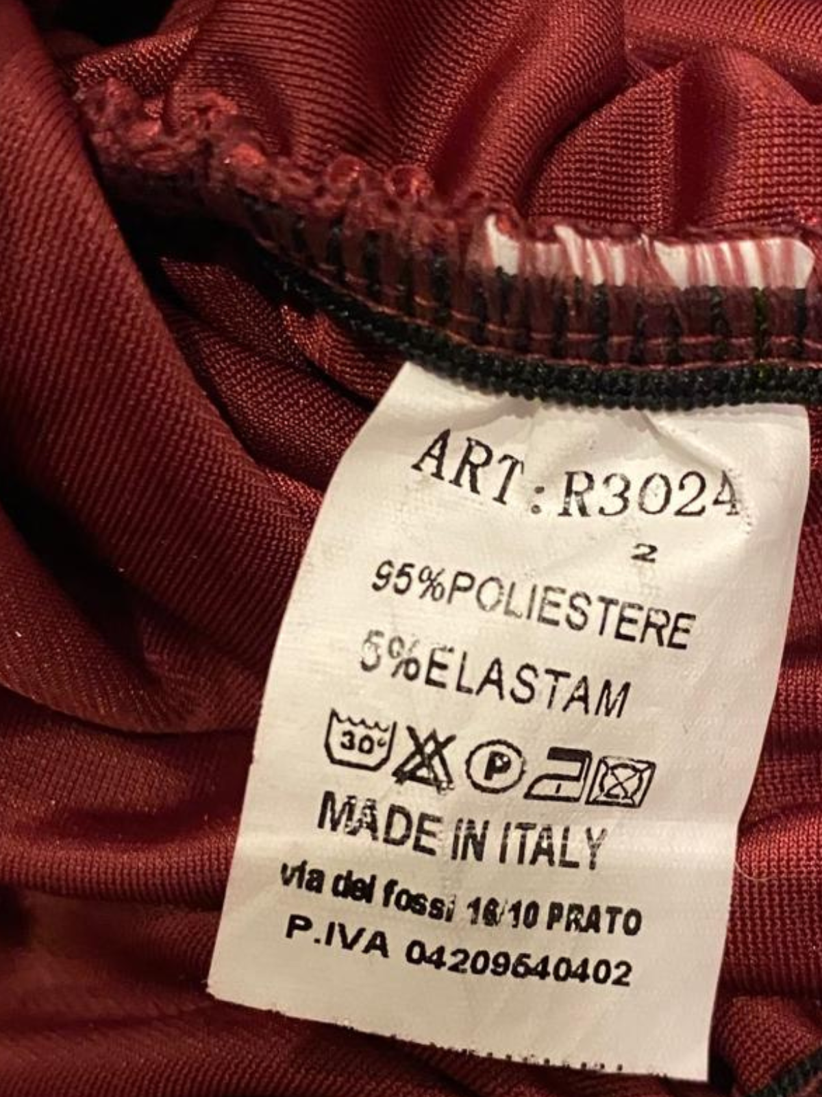 Made in Italy Red Velvet Ruched Mini Dress - Puff Shoulder Long Sleeve -Size S/M