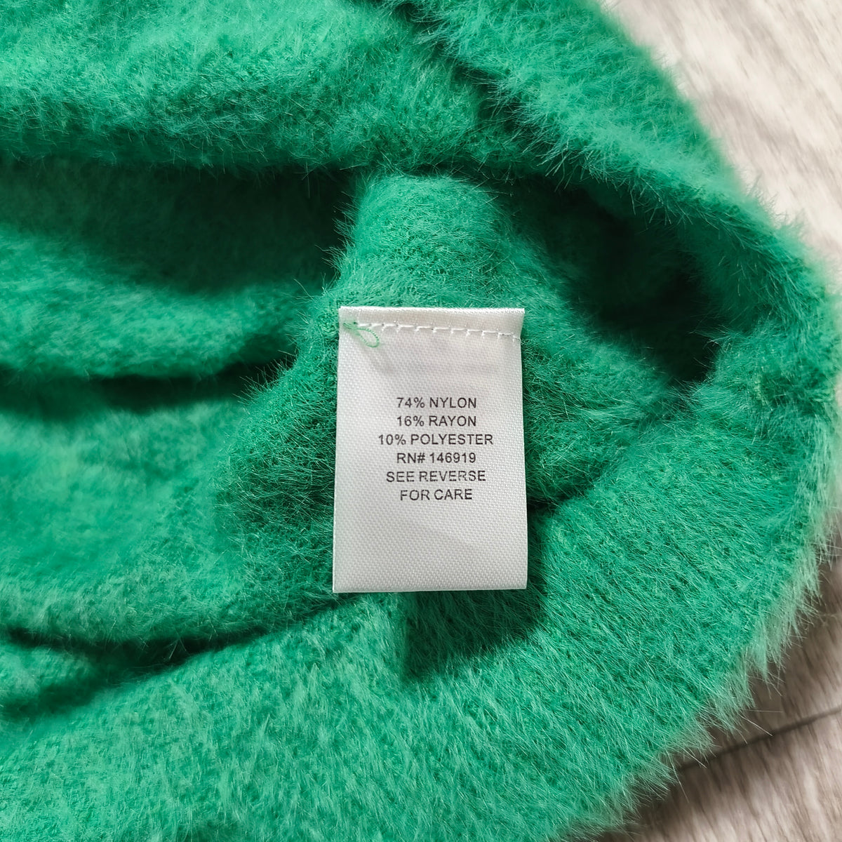 Freshman 1996 Green Fuzzy Knit Mini Skirt Women's Size S