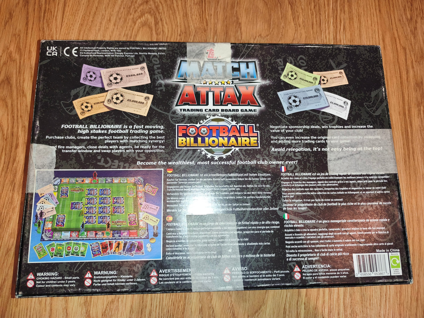 Topps Match Attax "Football Billionaire" Trading Card Board Game – Collector's Edition
