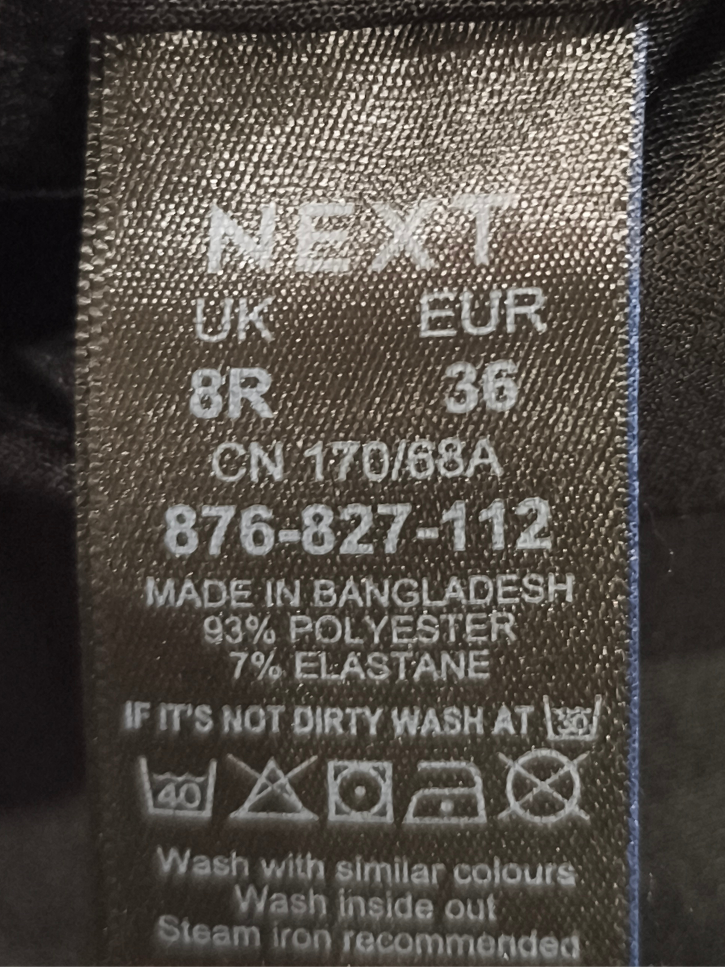 Next Black Bootcut Trousers Women’s UK 8 Regular Stretch Smart Work Office