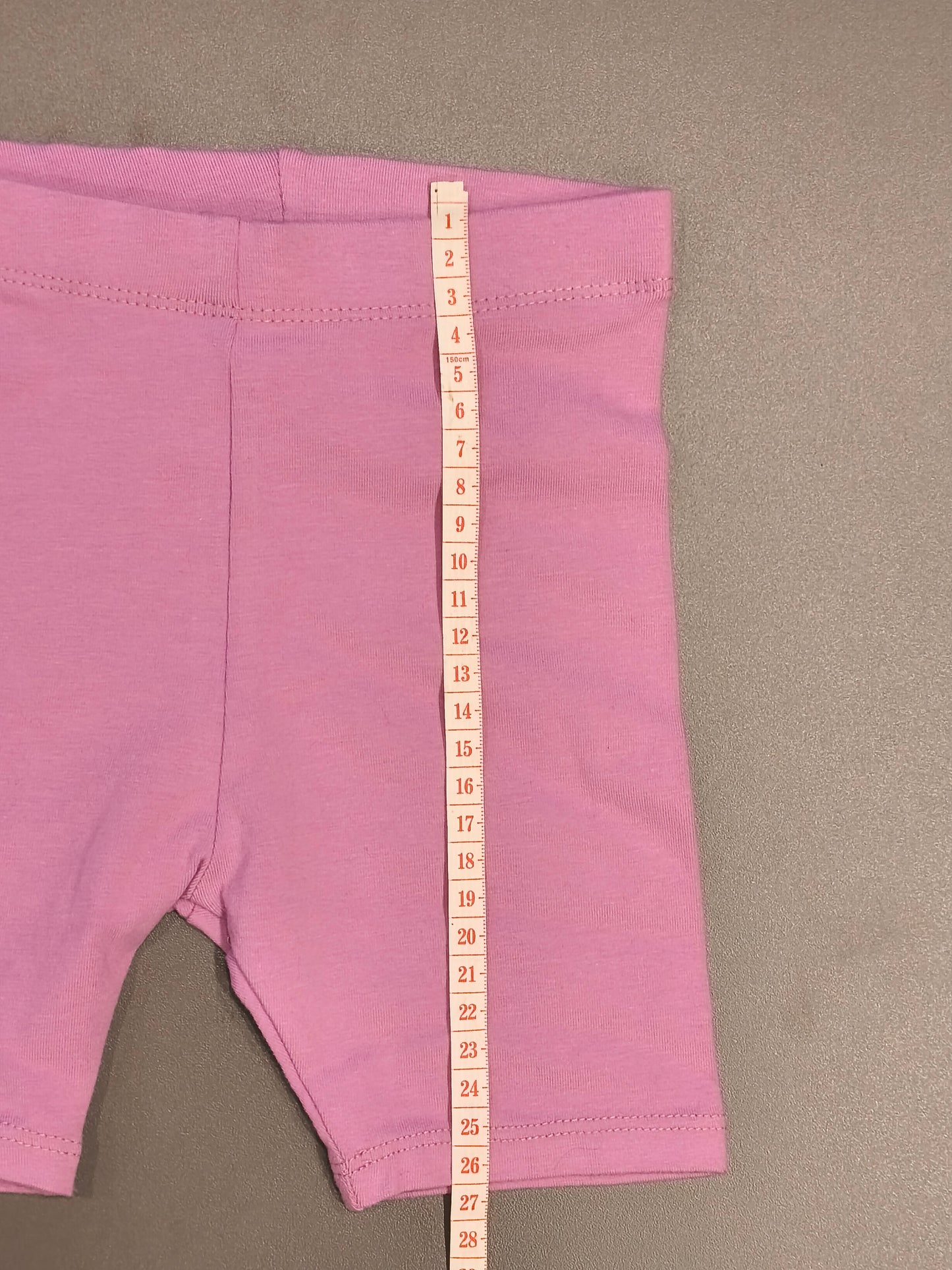 Next Girls Pink Cotton Stretch Cycling Shorts – 1.5–2 Years (92 cm)