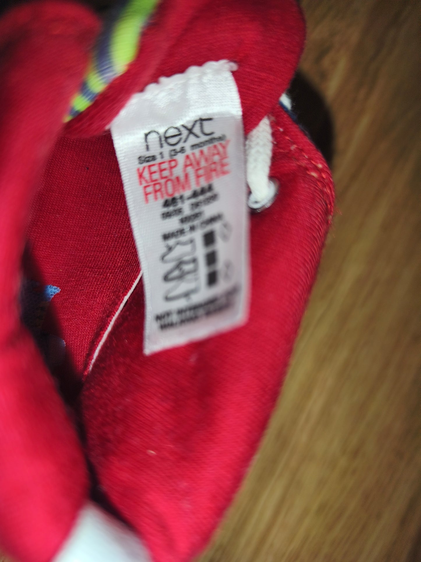 Next Baby High-Top Sneakers – Dinosaur & Star Canvas Pre-Walkers (Size 1 / 3–6 Months)