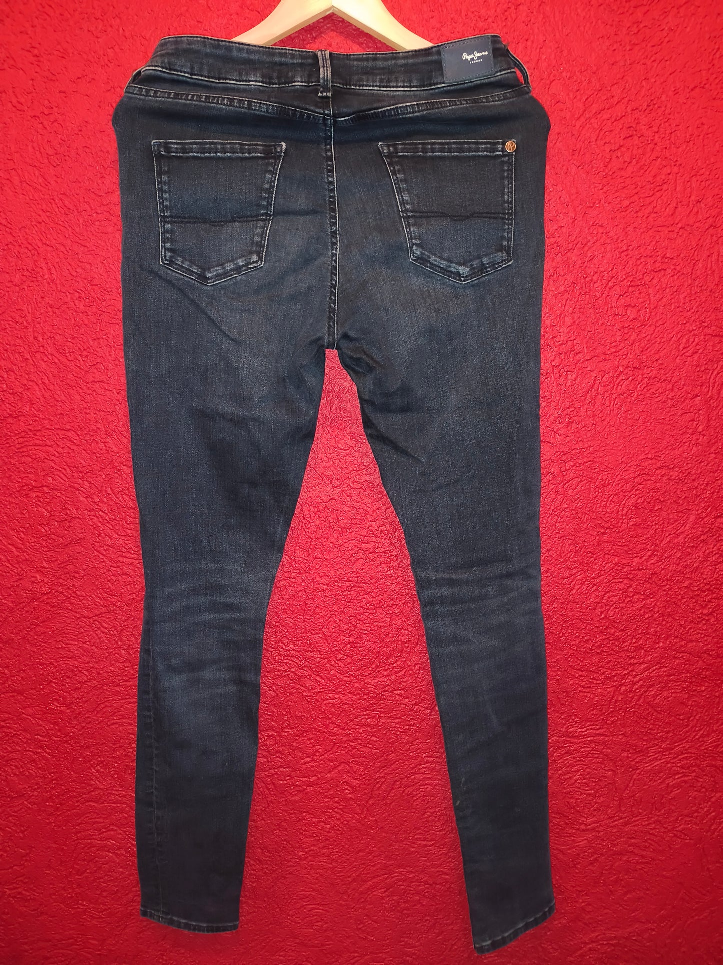 Pepe Jeans London Women's Dark Wash Stretch Skinny Jeans – W38 (~29-30" Waist / L32)