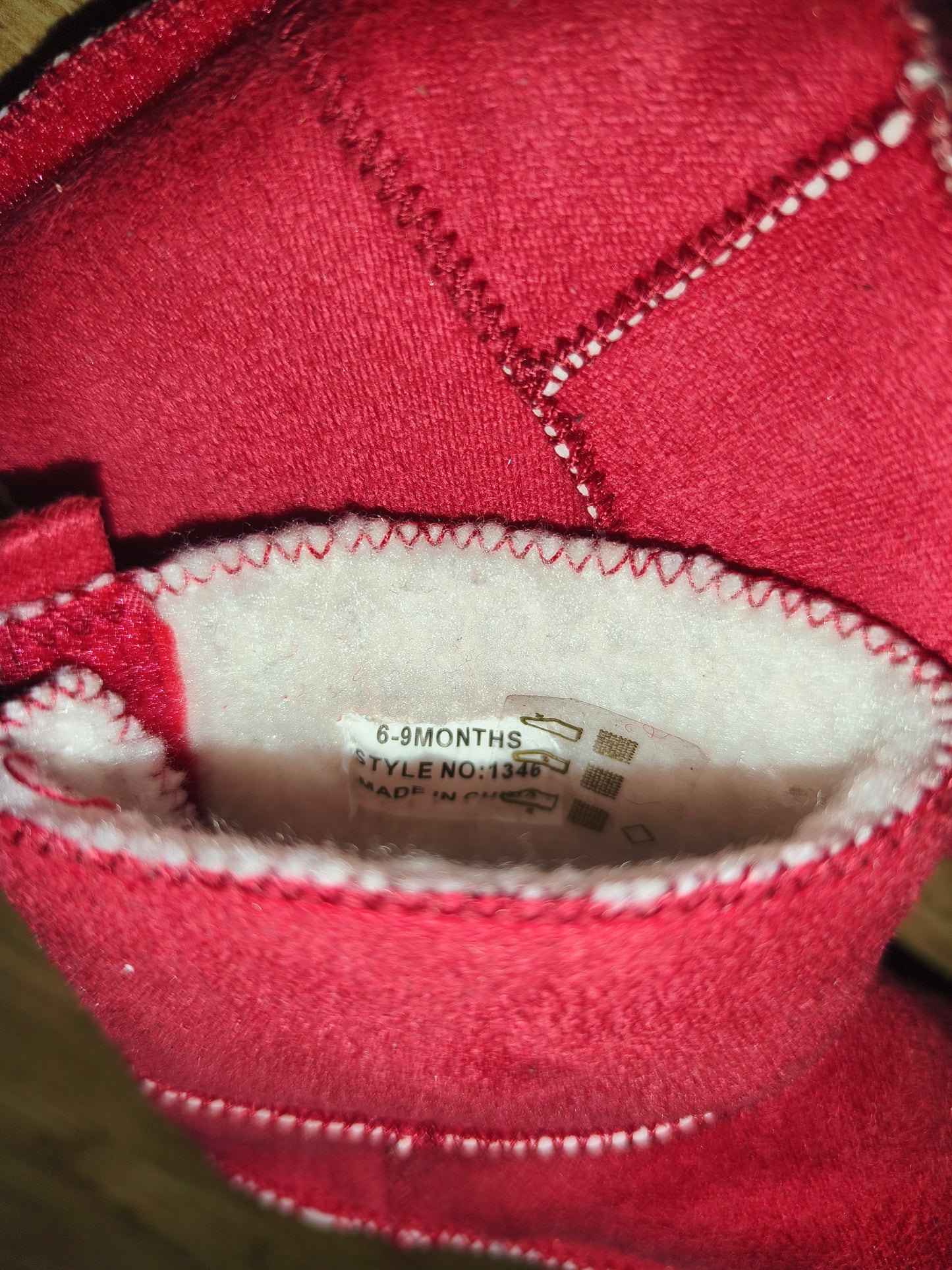 Baby Pink Faux Suede Winter Booties – Warm Fleece Lined (6–9 Months)