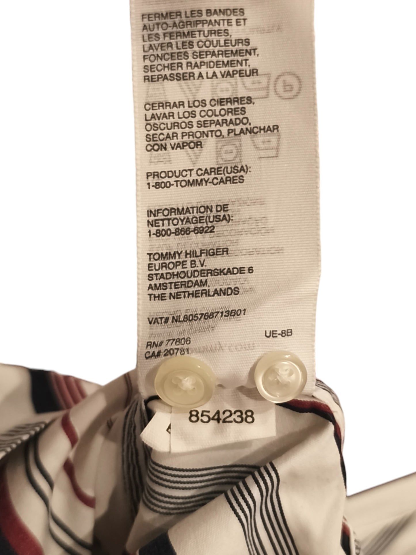 Tommy Hilfiger Vintage 80s 2-Ply Cotton Striped Shirt Men's M Button Down