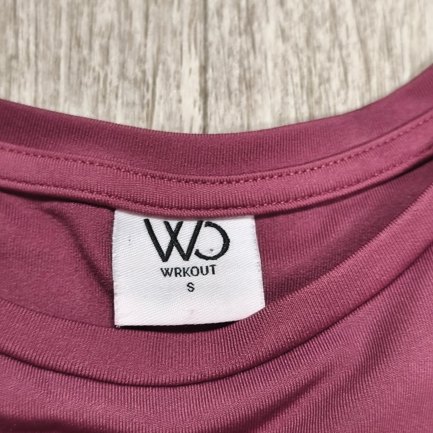 WRKOUT WO Womens S Pink Long Sleeve Tie Side Activewear Gym Yoga Top