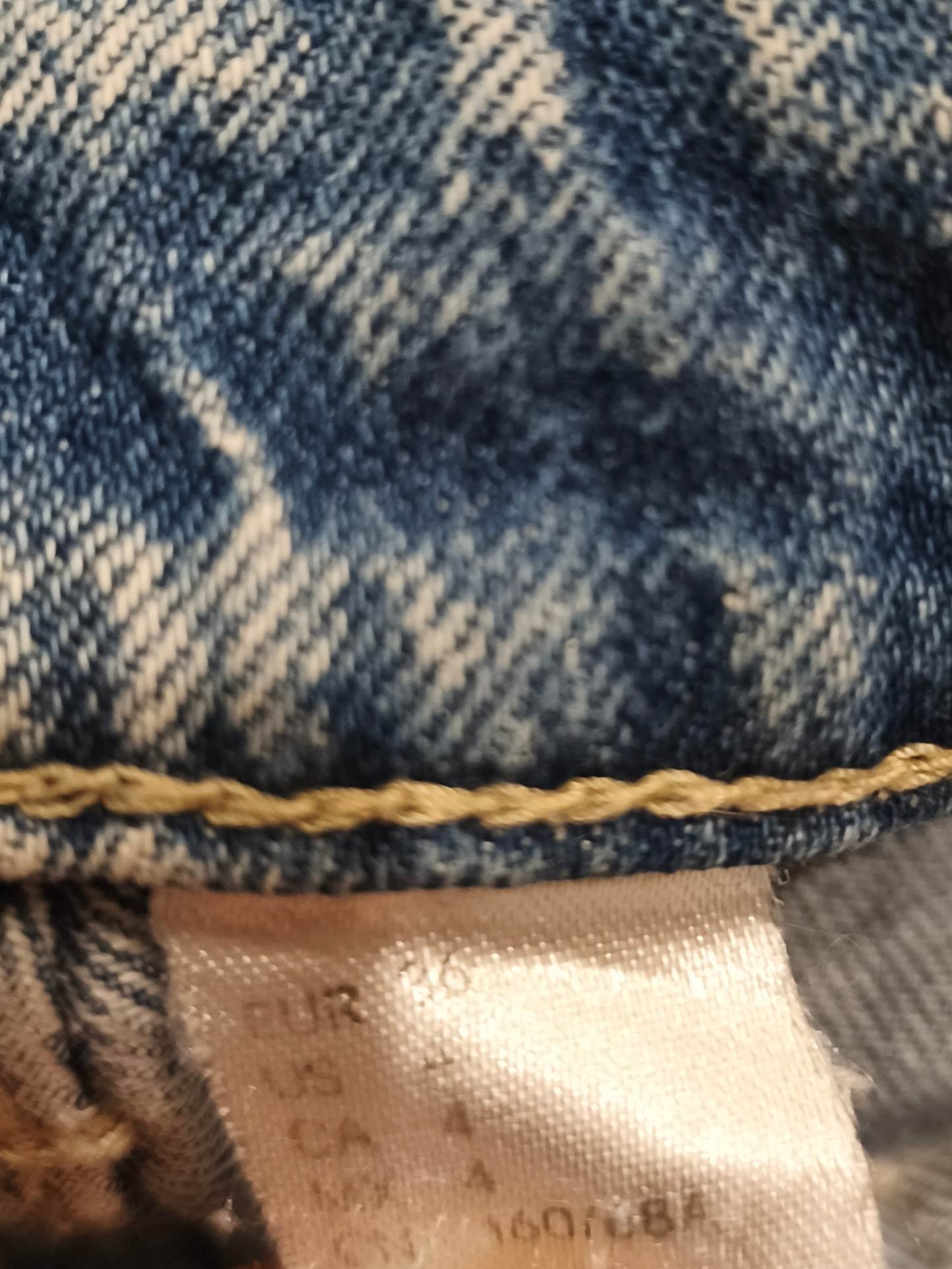 H&M Divided Acid Wash Wide Leg Carpenter Jeans Cargo Utility Denim Sz 4 (EUR 36)