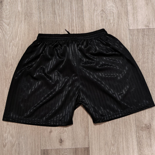 David Luke Black Striped Athletic Sports Shorts Mens Size 28-30 (75cm)