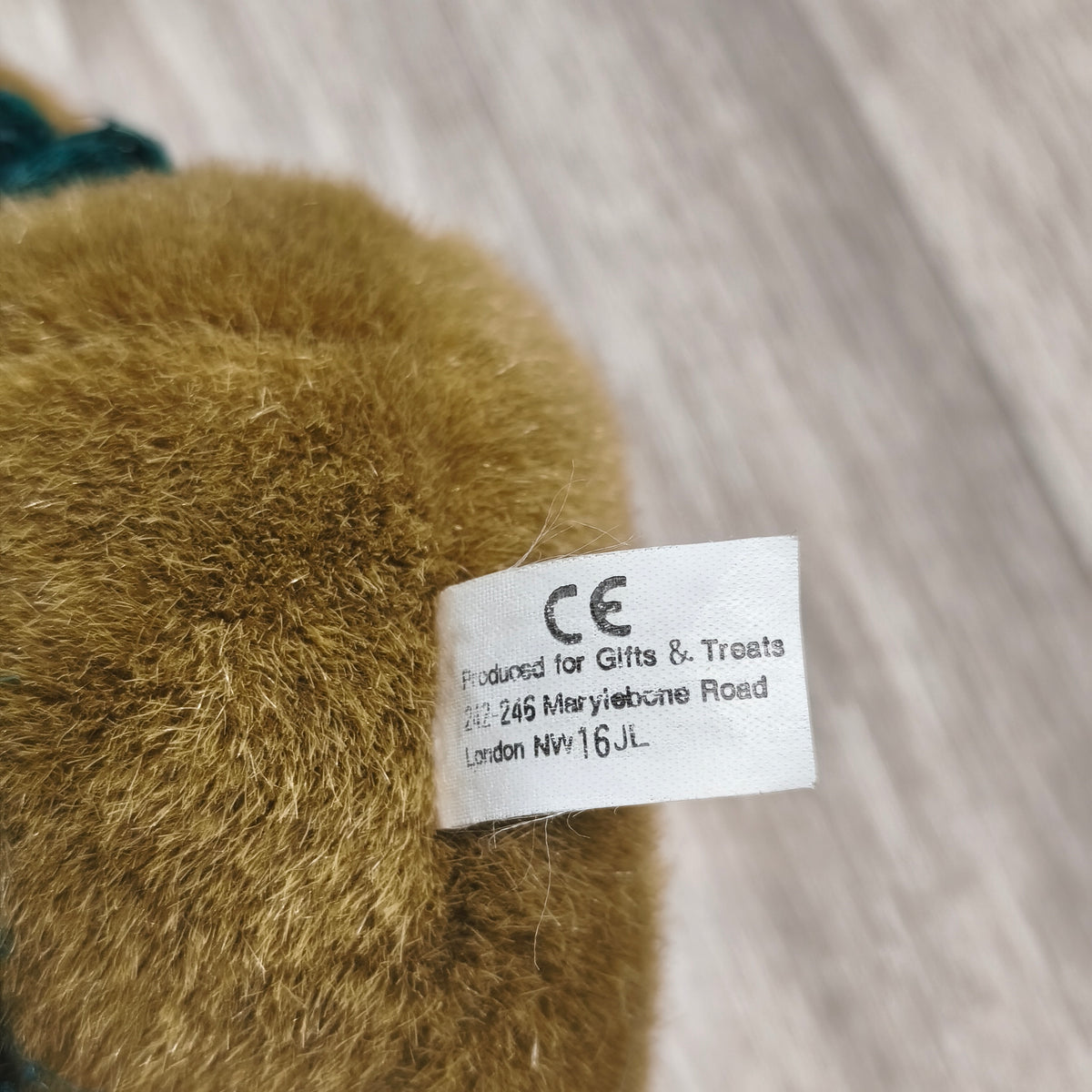 Gifts & Treats London Brown Monkey Plush Soft Toy With Green Leaf