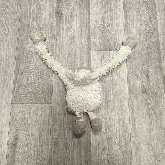 Plush Sheep Lamb Long Arm Hanging Toy Curtain Tie Back Cream Beige Soft Stuffed