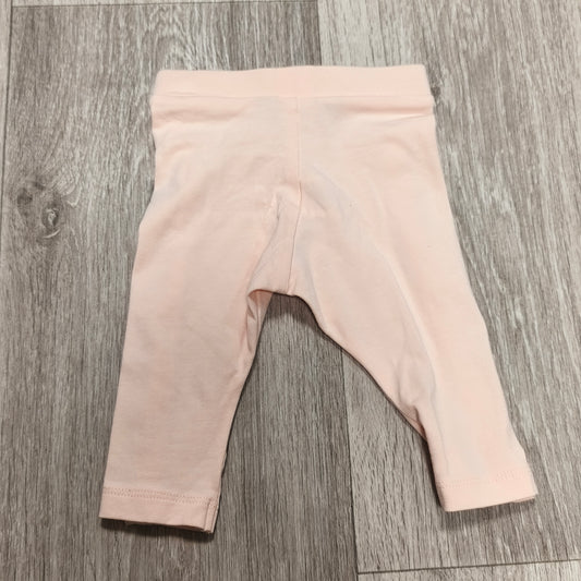 Primark Cares Baby Girl Pink Ruffle Leggings Pants Bow 0-3 Months 62cm