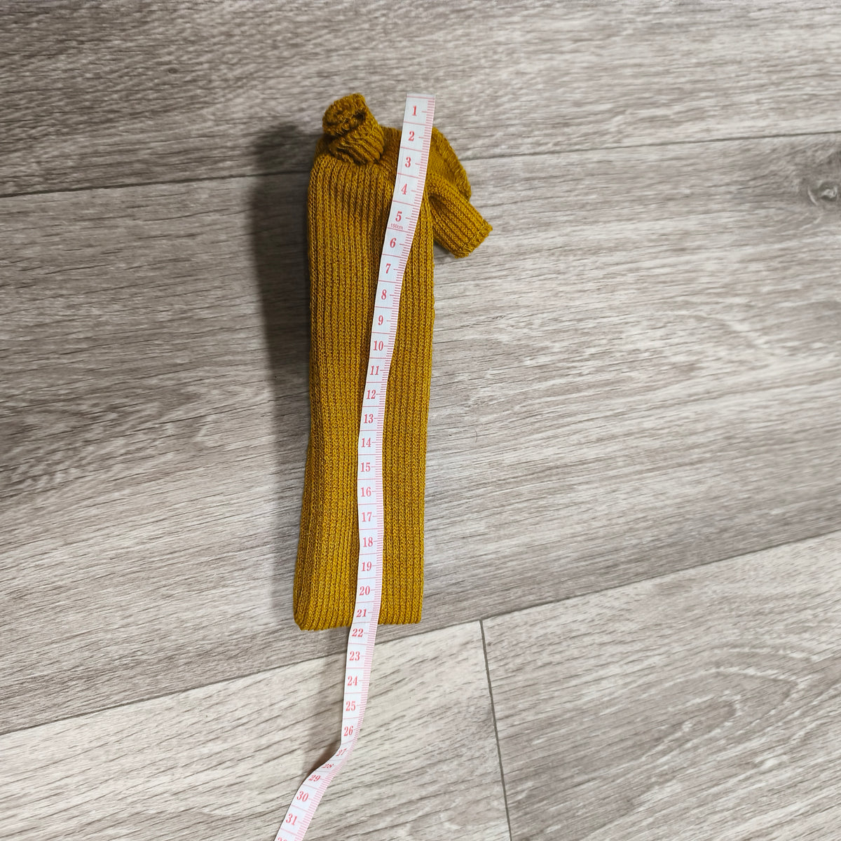 Yellow Ochre Mustard Ribbed Knit Bow Headband Stretchy Elastic Hairband Hair Tie