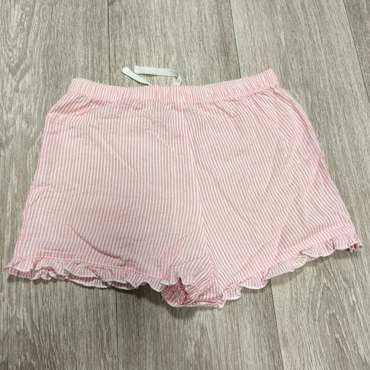 George Girls Pink White Striped Seersucker Shorts Ruffle Hem 11-12 Years