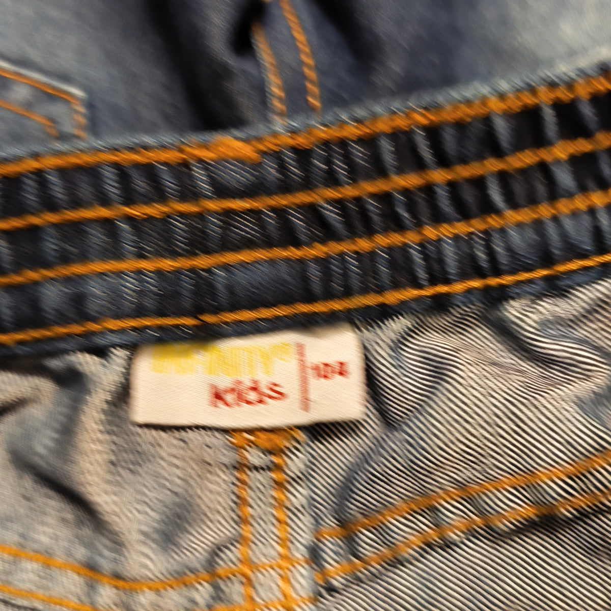 Infinity Kids Jeans Size 104 Boys Dark Blue Denim Straight Leg 3-4 Years