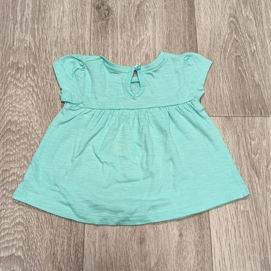 St Bernard Dunnes Stores Baby Girl Top 6-9 Months Mint Green Tunic