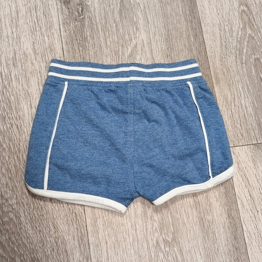 Next Baby Blue Cotton Shorts Up To 3 Months 01 Drawstring Sport Shorts