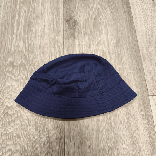 F&F Baby Bucket Hat Navy Blue 1-2 Years Toddler Sun Hat Palm Tree Logo
