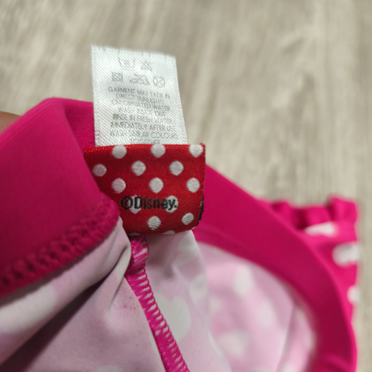 Disney Minnie Mouse Baby Swim Shorts Pink Hearts Ruffle 6-9 Months Miniclub
