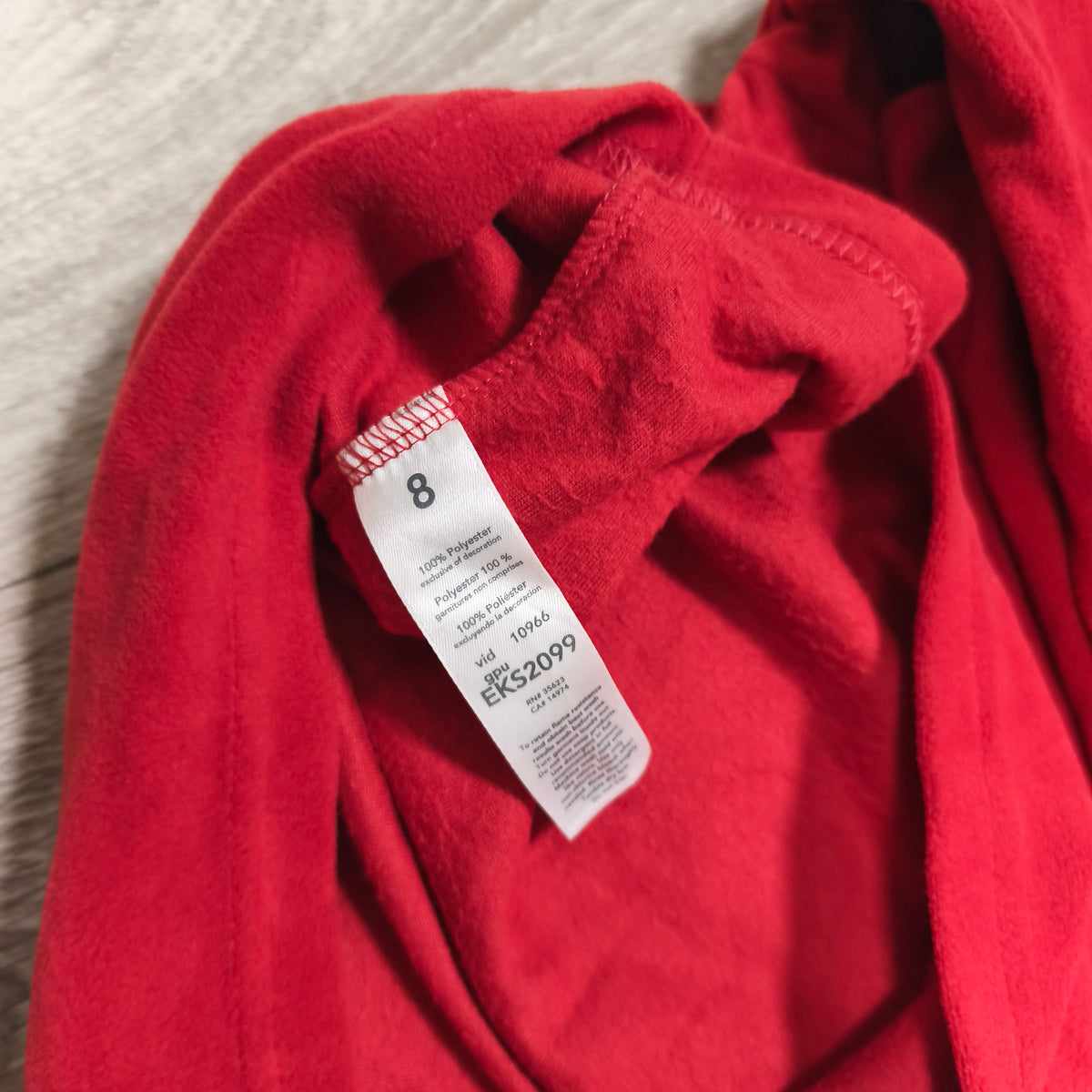 Carter's Boys Size 8 Red Fleece Pajama Top Fire Truck Awesome NWT Sleepwear
