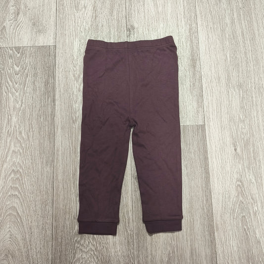 Nutmeg Baby Girls Boys Purple Cotton Leggings Pants Trousers 18-24 Months 92cm