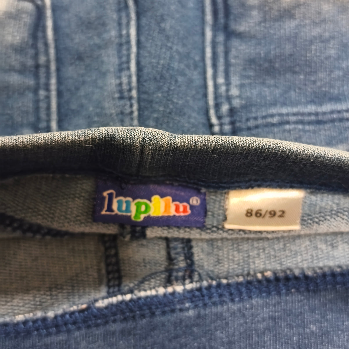 Lupilu Baby Girls Denim Look Jeggings Leggings Size 86/92 Blue Faded Stretch Pan