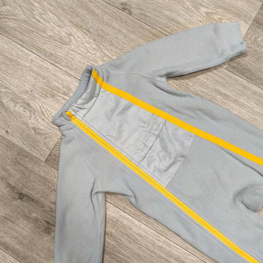 Wed'ze Decathlon Baby Fleece Suit Jumpsuit Overall Grey Yellow 24M 24 Months