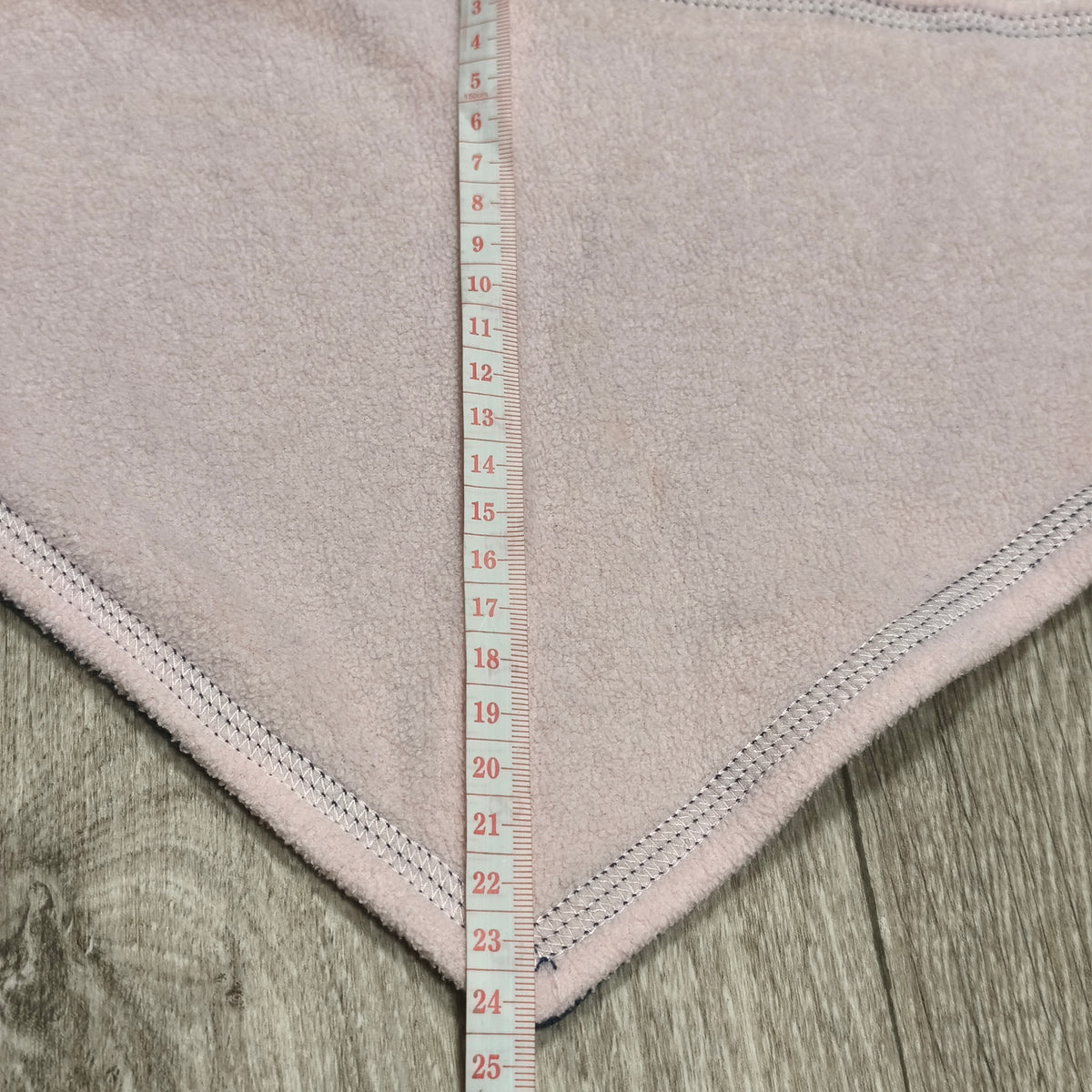 Blue Polka Dot Triangular Neck Scarf Bandana Fleece Lined Reversible Bib