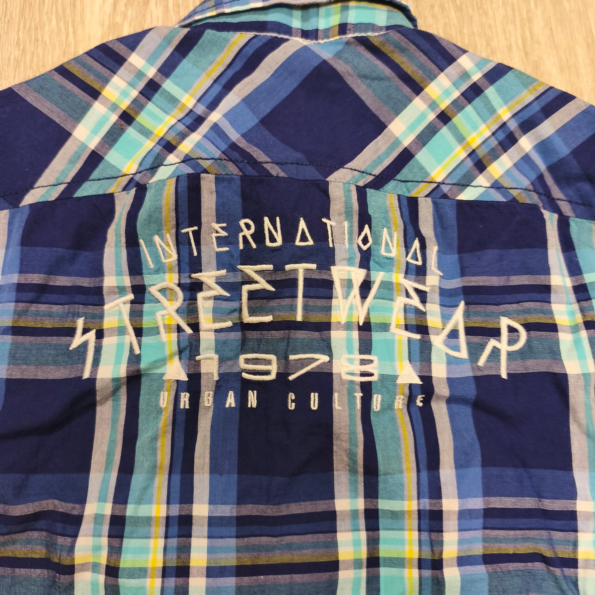 NWT LC Waikiki LCW Teen Boys Plaid Short Sleeve Shirt Size 10-11Y 140-146cm