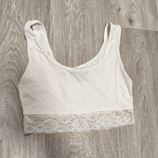 New Look 915 Girls White Lace Trim Crop Tank Top Bralette Age 12-13 152-158 cm