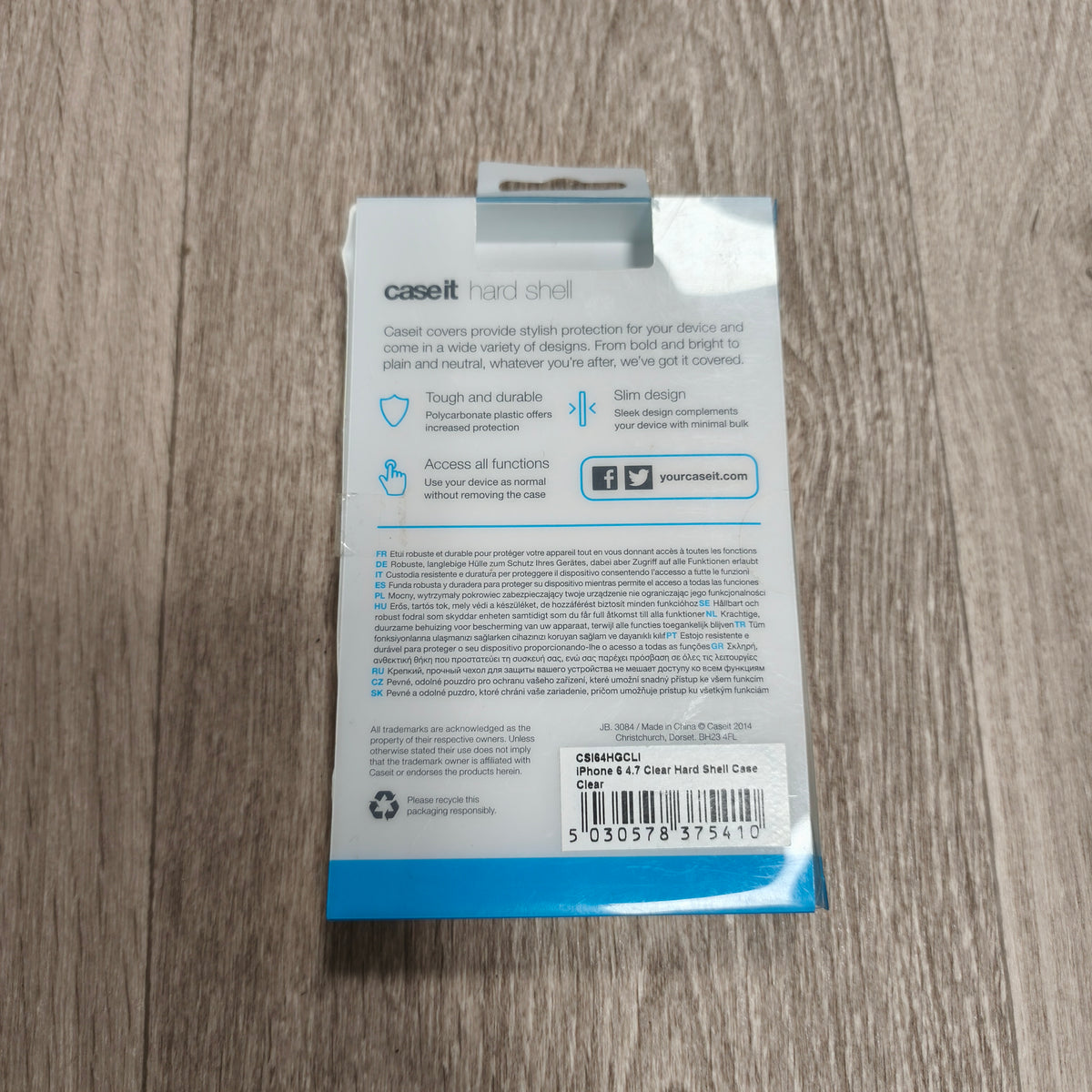 Case It Clear Hard Shell Case for Apple iPhone 6 4.7 Inch Polycarbonate Cover
