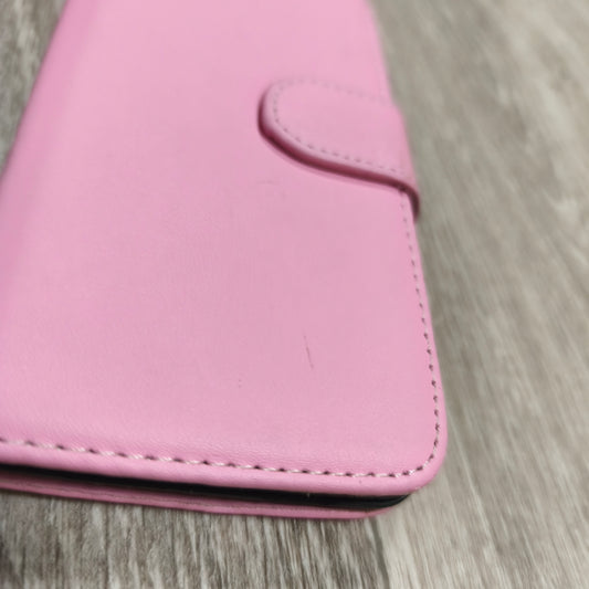 Pink Wallet Phone Case Flip Cover Magnetic Closure Card Holder Folio Case