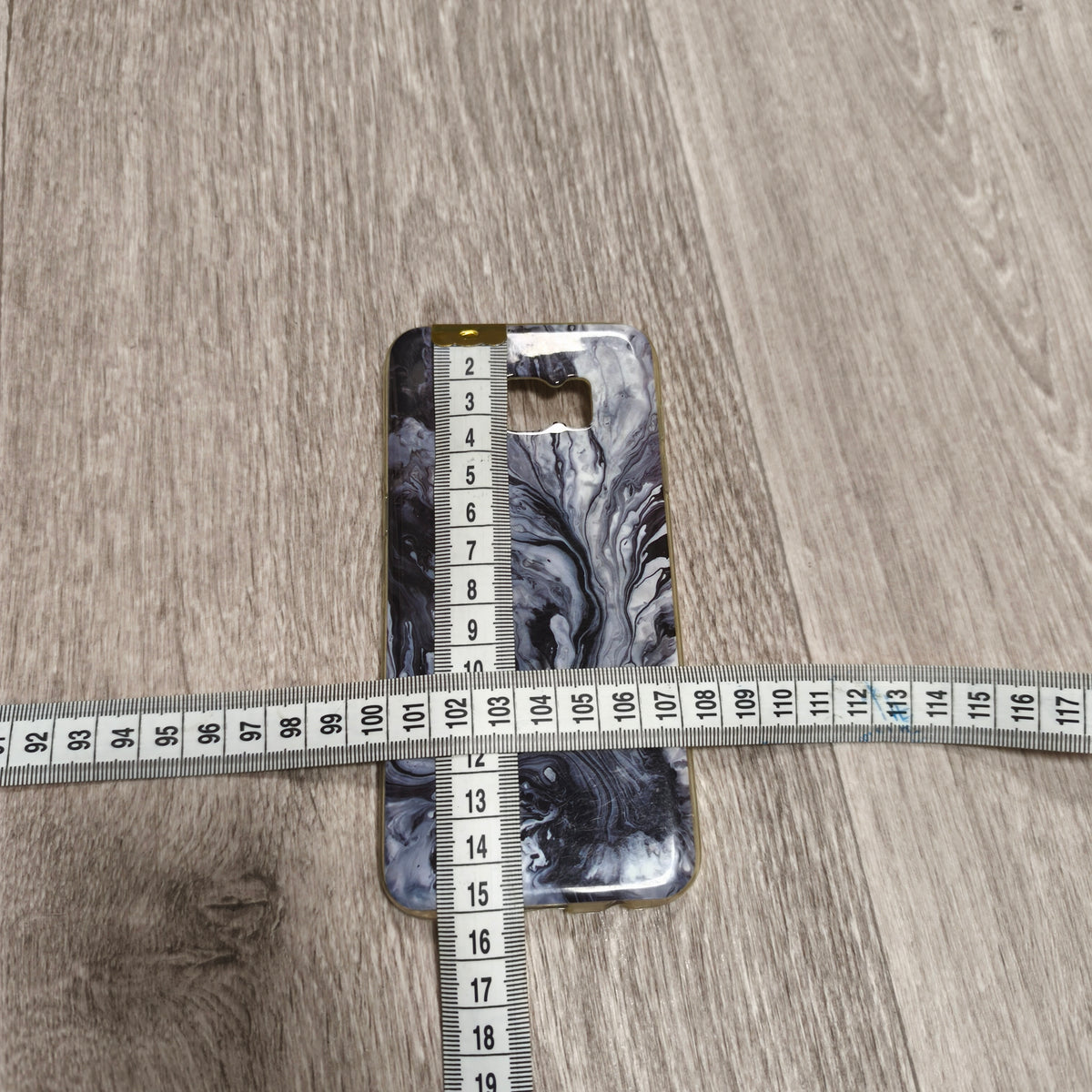 Black White Marble Fluid Art Pattern Soft Silicone TPU Phone Case Cover